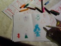 This is how our drawings looked like. Colorful :D