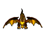 flying golden dragon
